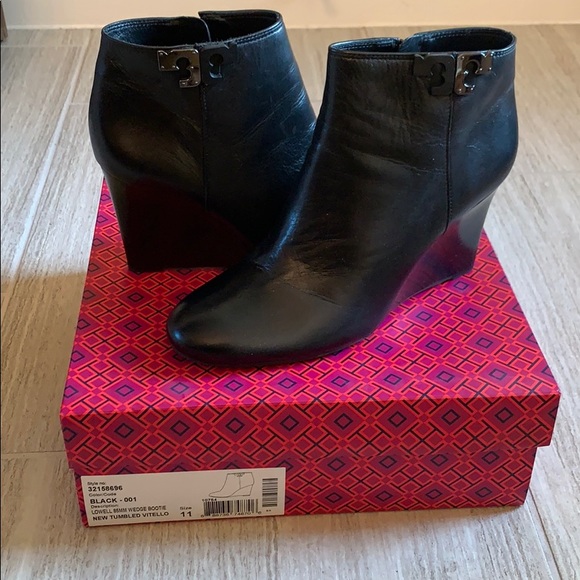 Tory Burch Lowell Wedge Bootie - Picture 2 of 3